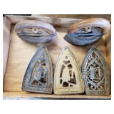 flat irons and trivets