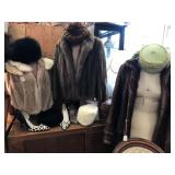 Selection of Furs & Hat