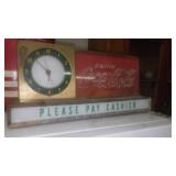 Coke drug store clock/light