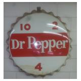 Dr Pepper bottle top sign