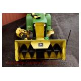 John Deere 110 with mower, leaf wagon and snowblower