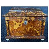 Antique Tea Caddy in Tortoiseshell 