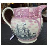 Sunderland Pink Lustre Water Pitcher