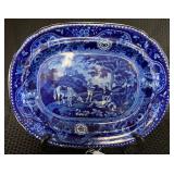19th Century Scenic Staffordshire Platter