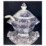 Antique Ironstone Sauce Tureen