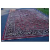 12 by 20 feet - Antique Sarouk Oriental Carpet - Excellent Condition