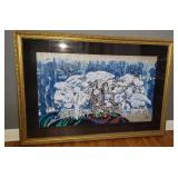 Tie Feng Jiang LARGE Serigraph Stone Forest