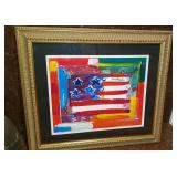 Peter Max Original FLAG