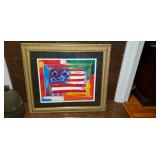 Peter Max Original FLAG