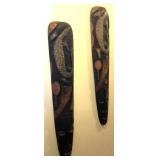 African hanging art pair