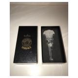 faced Versace bottle stopper