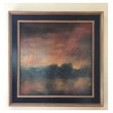 #325: Framed Garity oil painting