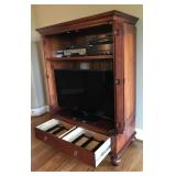 #332: Ethan Allen cherry entertainment cabinet