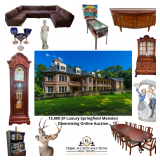 15,000 SF Luxury Springfield Mansion, Downsizing Online Auction