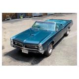 1967 GTO Convertible, Mariner Blue, 27,700+ Miles, 400 hp Engine, Front Row Bucket Seats, Rear Bench
