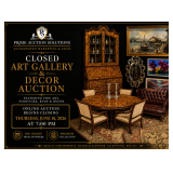  Closed Art Gallery and Decor Online Auction