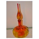 Vintage Glass Bottle with Stopper