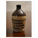 Mini Stoneware Jug, Compliments of Ellingson & Bryner Newhall, Iowa