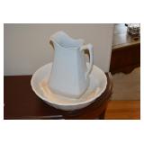 Ironstone Pitcher and Bowl