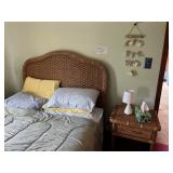 Wicker Full bed headboard