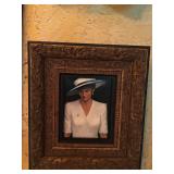 Oil on Tile of Princess Diana