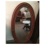 Antique carved mirror
