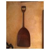 Large wooden scoop