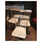 10 Plank Bottom Chairs