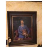 Oil on Canvas of Queen Eliz