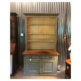Two-Piece Painted Cupboard