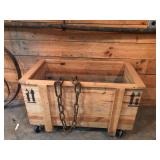 Nice Pine Cart on Wheels
