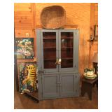 Blue Painted Cupboard