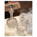 Beautiful cut crystal pieces