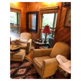 Club Chairs and Ottoman
