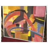 lots of mid century oil paintings