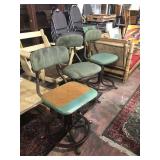 industrial mid century bar stools