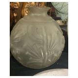antique glass shade 
