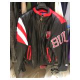leather bulls coat