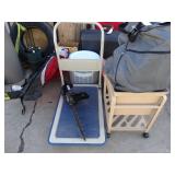 Box lots with kitchen ware, tools, decor, estate sale items, toys, linens