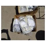 Box lots with kitchenware, linens, household items