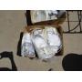 Box lots with kitchenware, linens, household items