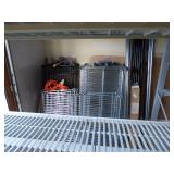 Stacks of restaurant quality shelving
