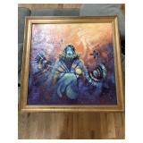 Peterson Yazzie Keeper Of Harmony Acrylic Painting 