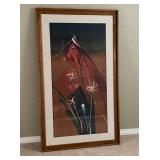 Frank Howell Flowers For My Empty Night Monotype Lithograph 1984 