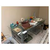Glass desk