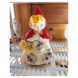 Vintage " Hull " Little Red Riding Hood cookie jar