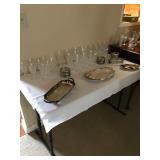 Sets of crystal glasses