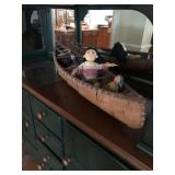 Nice raw hide canoe  FAMILY HAS PULLED THIS ITEM FROM THE SALE