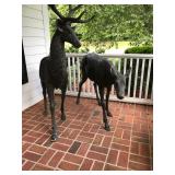THE FAMILY HAS JUST SET A $4000 RESERVE FOR THESE Beautiful bronze Buck and Doe