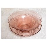 Depression serving bowl and vase